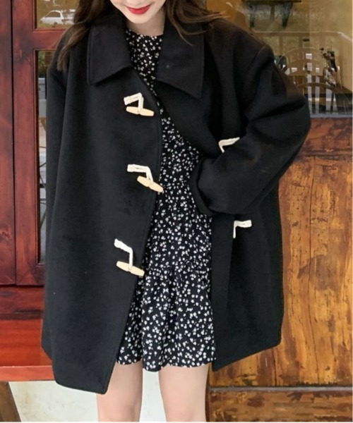 セール】シンプルダッフルコート/ジャケット（ダッフルコート）｜shyam