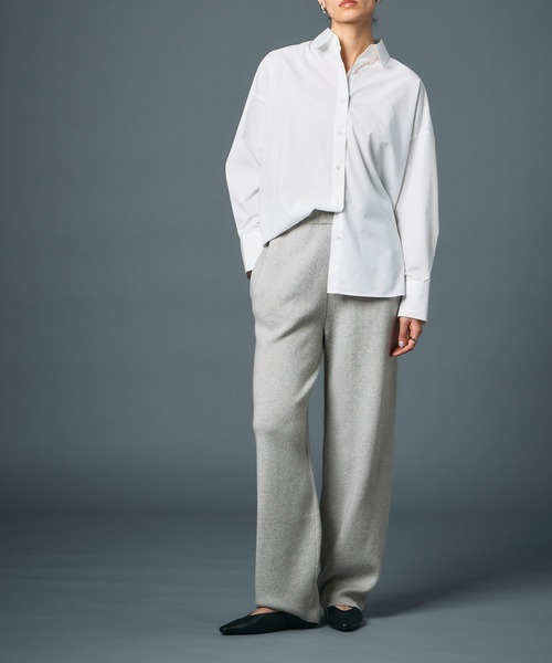 セール】コットンカシミヤニットワイドテーパードパンツ（その他パンツ