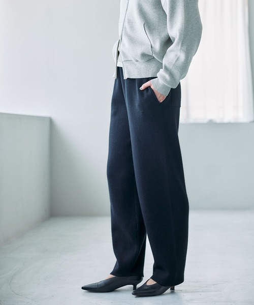 N.O.R.C(ノーク)の「コットンカシミヤニットワイドテーパードパンツ(その他パンツ・レディース・ブラック/ライトグレー・S/M)」の17枚目の写真