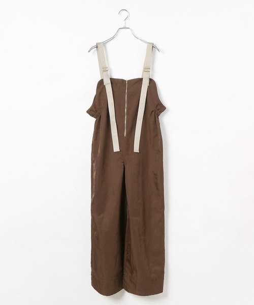 BAYFLOW（ベイフロー）の「[シルエット調整可能]ナイロンサロペット（サロペット/オーバーオール・レディース・チャコール/ブラウン・FREE）」の16枚目の写真