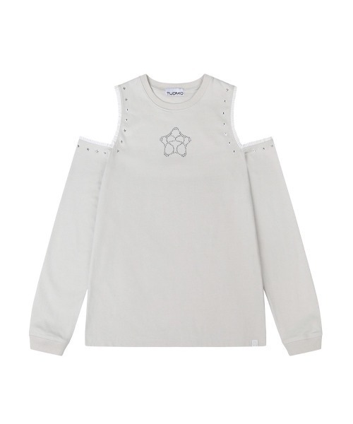 TUOMIO(トゥオミオ)の「【TUOMIO】CUT-OUT LACE LONG SLEEVES / 【トゥオミオ】カットアウトレースロングスリーブ(スウェット・レディース・ブラック/ベージュ・S)」の22枚目の写真