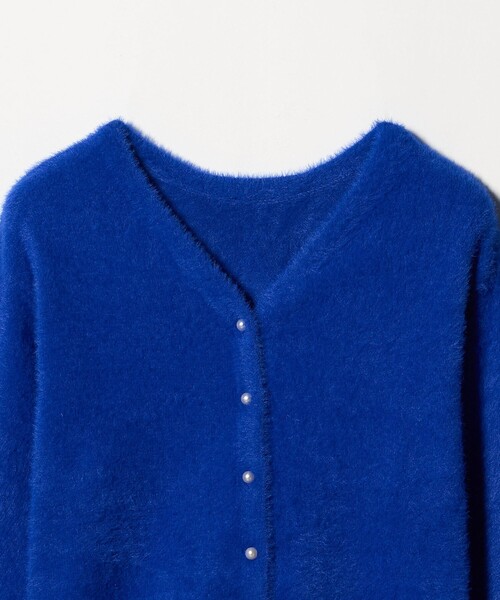 A DAY IN THE LIFE UNITED ARROWS(アデイインザライフユナイテッドアローズ)の「フェザー Vネックカーディガン 2WAY ‐ウォッシャブル‐<A DAY IN THE LIFE>(カーディガン/ボレロ・レディース・ブラウン系/ライトグレー/ダークグレー/コバルトブルー・FREE)」の6枚目の写真