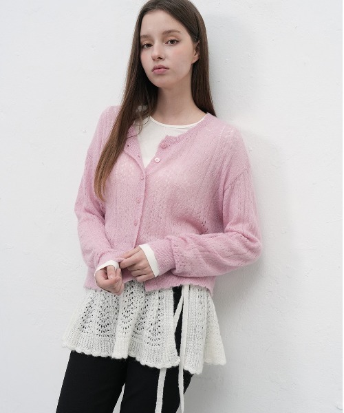 GENERAL IDEA（ジェネラルアイデア）の「【GENERAL IDEA】モヘアレイヤードミニラップスカート / SCALLOP MINI LAYERED SKIRT（スカート・レディース・ブラック/アイボリー・FREE）」の20枚目の写真