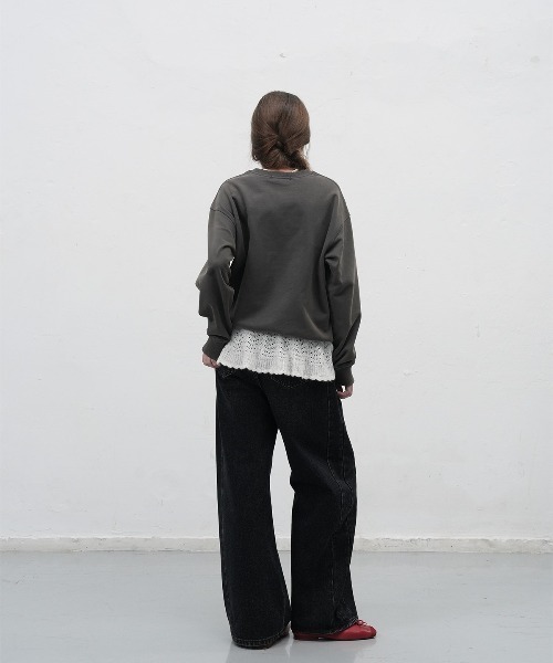 GENERAL IDEA（ジェネラルアイデア）の「【GENERAL IDEA】モヘアレイヤードミニラップスカート / SCALLOP MINI LAYERED SKIRT（スカート・レディース・ブラック/アイボリー・FREE）」の16枚目の写真