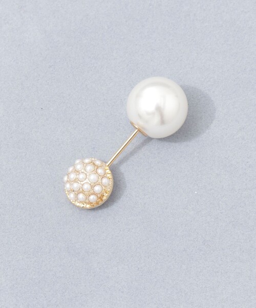 grace grace （グラスグラス）の「【grace grace/グラスグラス】ビジュープッシュピン（ブローチ/コサージュ・レディース・オフホワイト/クリア・FREE）」の2枚目の写真