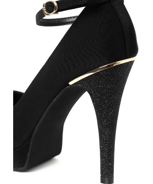 R&E(アールアンドイー)の「【R&E】アンクルストラップラメハイヒールパンプス(パンプス・レディース・ブラック/ベージュ・22cm/22.5cm/23cm/23.5cm/24cm/24.5cm)」の11枚目の写真