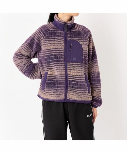 FILA(フィラ)の「Check Pattern fleece(その他アウター・レディース・ベージュ/パープル・XL/L/M/S)」の9枚目の写真