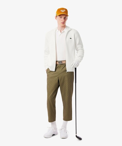 LACOSTE（ラコステ）の「コットンブレンドジップアップセーター / ドライバーズニット（ニット/セーター・メンズ・ホワイト/ネイビー・3/4/5）」の11枚目の写真