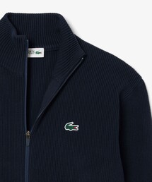LACOSTE | コットンブレンドジップアップセーター / ドライバーズニット(ニット/セーター)