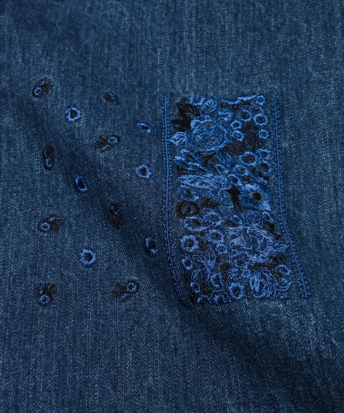 NOMA t.d.（ノーマティーディー）の「Bandana Embroidery Denim Pants（デニムパンツ・メンズ・インディゴブルー・3/2）」の8枚目の写真