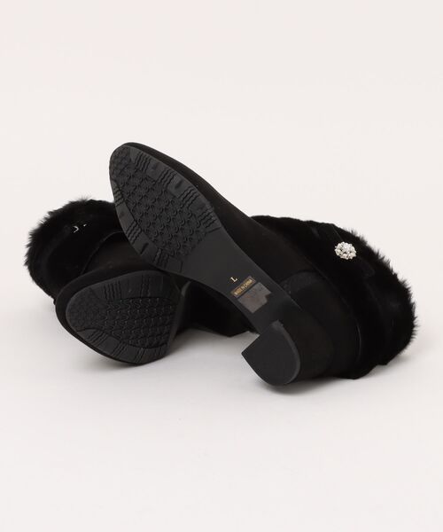 Pitti（ピッティ）の「4WAYファービジューリボンベルトショートブーツ（ブーツ・レディース・ブラック/ブラック系その他6/ブルーグレー・M/S/L）」の5枚目の写真