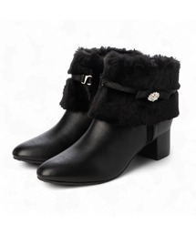 Pitti | 4WAYファービジューリボンベルトショートブーツ(ブーツ)