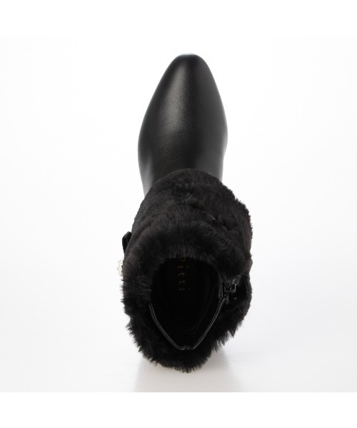 Pitti（ピッティ）の「4WAYファービジューリボンベルトショートブーツ（ブーツ・レディース・ブラック/ブラック系その他6/ブルーグレー・M/S/L）」の16枚目の写真