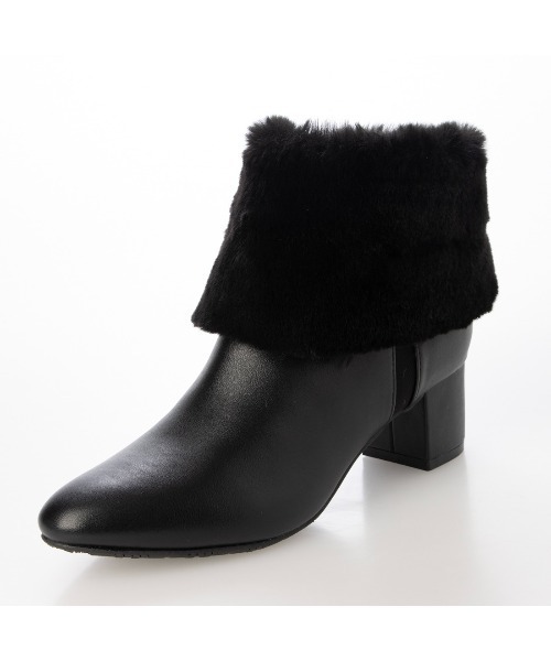 Pitti（ピッティ）の「4WAYファービジューリボンベルトショートブーツ（ブーツ・レディース・ブラック/ブラック系その他6/ブルーグレー・M/S/L）」の18枚目の写真