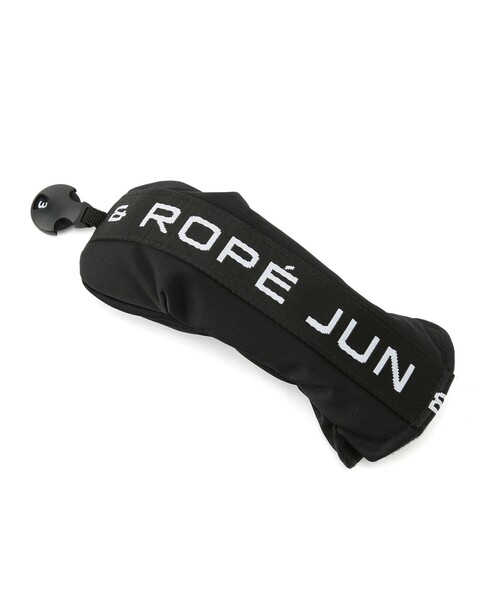 JUN&ROPE'(ジュンアンドロペ)の「ロゴテープユーティリティ用ヘッドカバー/ユニセックス(ゴルフグッズ・レディース・ブラック・FREE)」の1枚目の写真