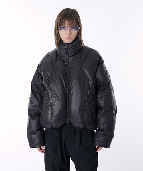 selle glant(セレグランテ)の「QUILTING DESIGN PUFF JACKET/キルティングデザインパフジャケット(ブルゾン・メンズ・ダークブラウン/ブラック・SMALL/MEDIUM/X-LARGE/LARGE)」の3枚目の写真