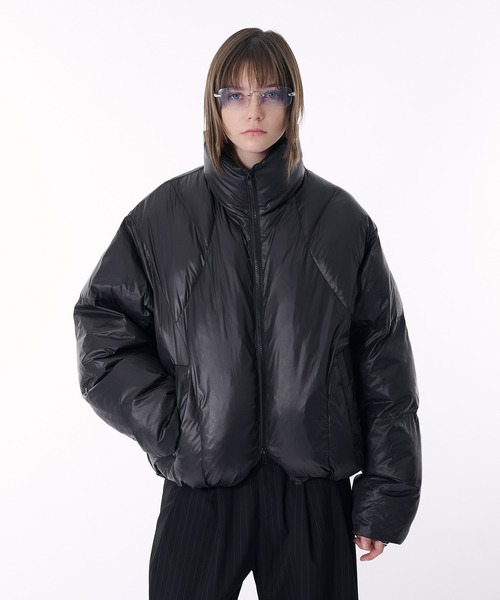 selle glant(セレグランテ)の「QUILTING DESIGN PUFF JACKET/キルティングデザインパフジャケット(ブルゾン・メンズ・ダークブラウン/ブラック・SMALL/MEDIUM/X-LARGE/LARGE)」の6枚目の写真