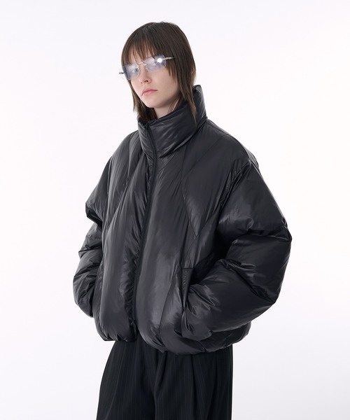 selle glant(セレグランテ)の「QUILTING DESIGN PUFF JACKET/キルティングデザインパフジャケット(ブルゾン・メンズ・ダークブラウン/ブラック・SMALL/MEDIUM/X-LARGE/LARGE)」の7枚目の写真