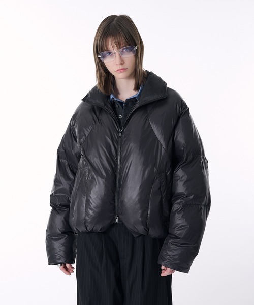 selle glant(セレグランテ)の「QUILTING DESIGN PUFF JACKET/キルティングデザインパフジャケット(ブルゾン・メンズ・ダークブラウン/ブラック・SMALL/MEDIUM/X-LARGE/LARGE)」の10枚目の写真