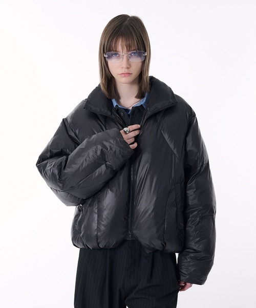 selle glant(セレグランテ)の「QUILTING DESIGN PUFF JACKET/キルティングデザインパフジャケット(ブルゾン・メンズ・ダークブラウン/ブラック・SMALL/MEDIUM/X-LARGE/LARGE)」の11枚目の写真