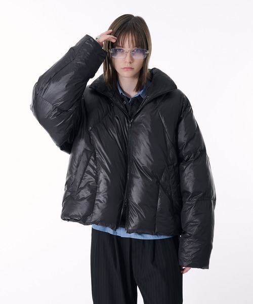 selle glant(セレグランテ)の「QUILTING DESIGN PUFF JACKET/キルティングデザインパフジャケット(ブルゾン・メンズ・ダークブラウン/ブラック・SMALL/MEDIUM/X-LARGE/LARGE)」の14枚目の写真