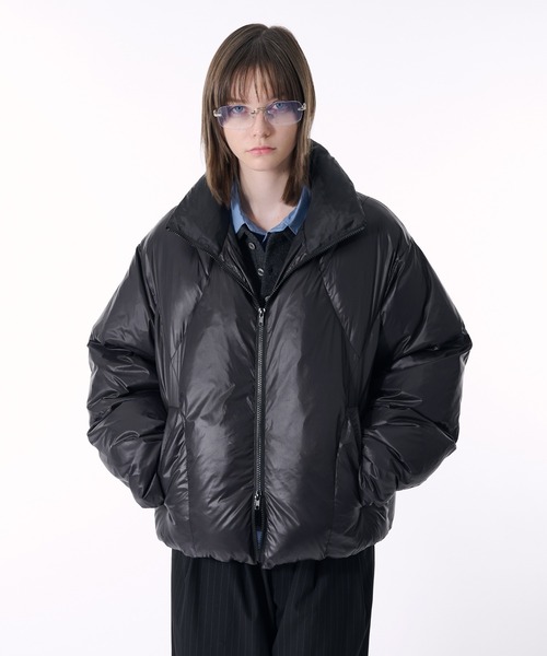 selle glant(セレグランテ)の「QUILTING DESIGN PUFF JACKET/キルティングデザインパフジャケット(ブルゾン・メンズ・ダークブラウン/ブラック・SMALL/MEDIUM/X-LARGE/LARGE)」の16枚目の写真