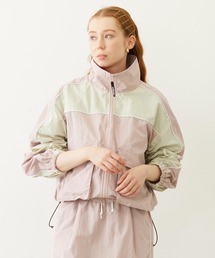 メンズのナイロンジャケット（ピンク/桃色系・ブランドロゴ