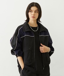 MILKFED.（ミルクフェド）の「CUTOUT LOGO TRACK JACKET（ナイロンジャケット・レディース）」