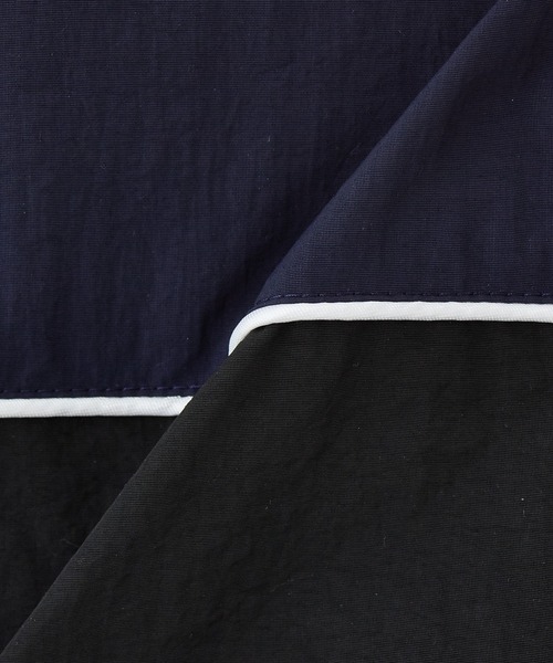 MILKFED.（ミルクフェド）の「CUTOUT LOGO TRACK JACKET（ナイロンジャケット・レディース・ライトピンク/ブラック/チャコール・M/S）」の12枚目の写真