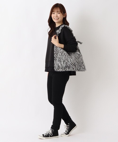 one'sterrace(ワンズテラス)の「SE 2WAYハンドル ドロストバッグ(トートバッグ・レディース・ダークブラウン系8/ブラック系8/グレー系4・99)」の19枚目の写真