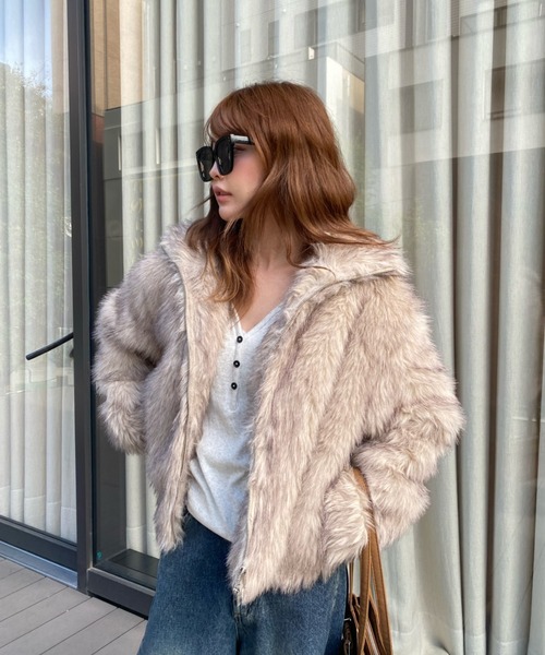 RAYCASSIN レイカズン ダブルジップファーブルゾン ダブルジップファーブルゾン（ブルゾン）｜RAY CASSIN