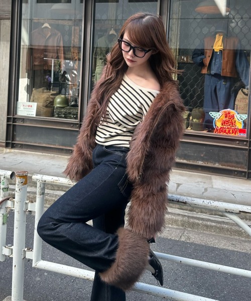 レイカズン　ダブルジップファーブルゾン 2サイズ展開】ダブルジップファーブルゾン（ブルゾン）｜RAY CASSIN