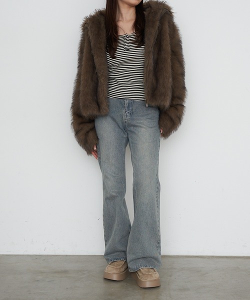 2サイズ展開】ダブルジップファーブルゾン（ブルゾン）｜RAY CASSIN