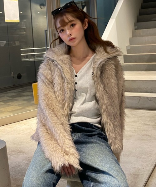 2サイズ展開】ダブルジップファーブルゾン（ブルゾン）｜RAY CASSIN