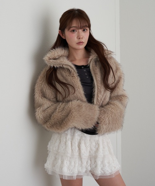 RAYCASSIN ダブルジップファーブルゾン RAY CASSIN（レイカズン）の「ダブルジップファーブルゾン（ブルゾン