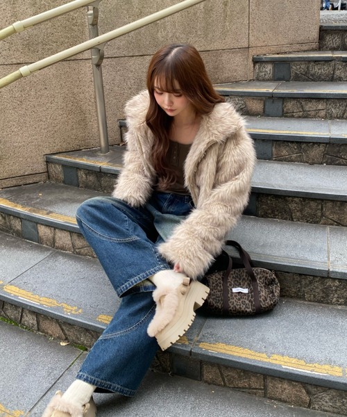 2サイズ展開】ダブルジップファーブルゾン（ブルゾン）｜RAY CASSIN