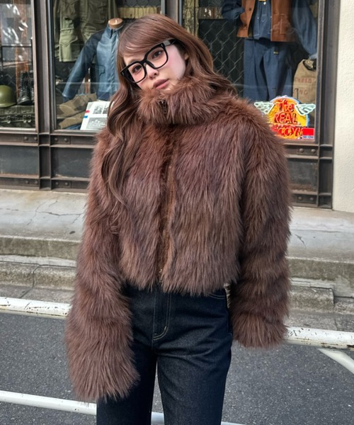 RAYCASSIN ダブルジップファーブルゾン　レイカズン 2サイズ展開】ダブルジップファーブルゾン（ブルゾン）｜RAY CASSIN