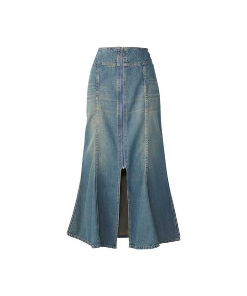 HYSTERIC GLAMOUR(ヒステリックグラマー)の「フロントリングZIPマーメイドスカート(デニムスカート・レディース・ブラック/ライトインディゴブルー・X-SMALL/SMALL/MEDIUM)」の2枚目の写真