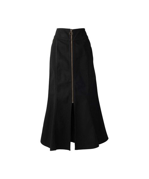 HYSTERIC GLAMOUR(ヒステリックグラマー)の「フロントリングZIPマーメイドスカート(デニムスカート・レディース・ブラック/ライトインディゴブルー・X-SMALL/SMALL/MEDIUM)」の1枚目の写真