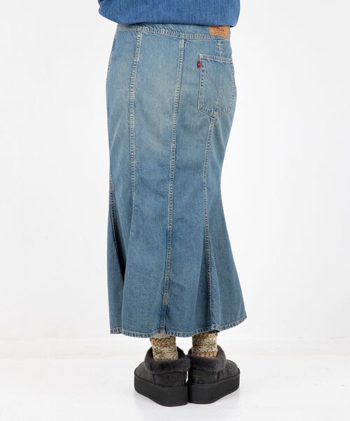 HYSTERIC GLAMOUR(ヒステリックグラマー)の「フロントリングZIPマーメイドスカート(デニムスカート・レディース・ブラック/ライトインディゴブルー・X-SMALL/SMALL/MEDIUM)」の7枚目の写真
