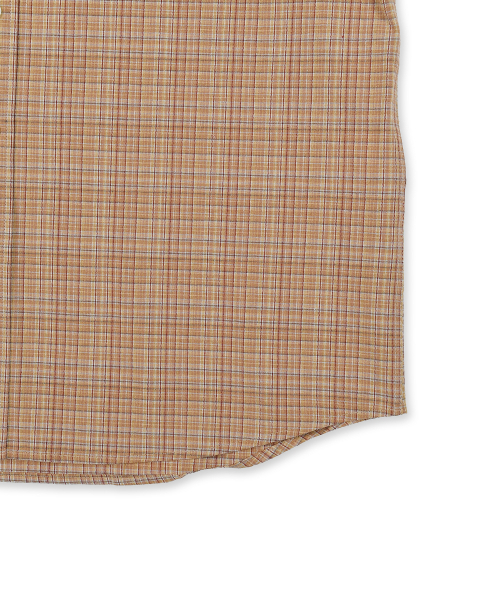 ERSCO(イーアルエスコ)の「シンボルラベルチェックシャツ_ベージュ(シャツ/ブラウス・レディース・その他・X-LARGE/MEDIUM/LARGE)」の6枚目の写真