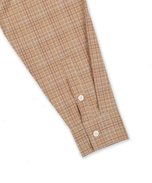 ERSCO(イーアルエスコ)の「シンボルラベルチェックシャツ_ベージュ(シャツ/ブラウス・レディース・その他・X-LARGE/MEDIUM/LARGE)」の7枚目の写真