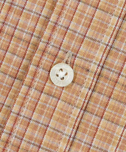 ERSCO(イーアルエスコ)の「シンボルラベルチェックシャツ_ベージュ(シャツ/ブラウス・レディース・その他・X-LARGE/MEDIUM/LARGE)」の8枚目の写真
