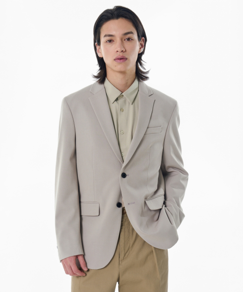 MUSINSA STANDARD(ムシンサスタンダード)の「ベーシックブレザー【ライトベージュ】(テーラードジャケット・メンズ・その他・XX-LARGE/MEDIUM/LARGE/X-LARGE)」の1枚目の写真