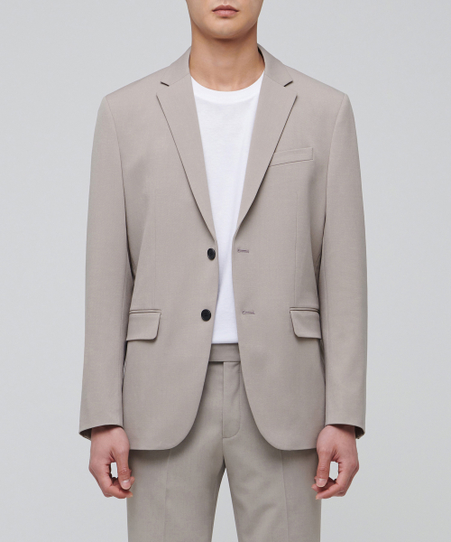 MUSINSA STANDARD(ムシンサスタンダード)の「ベーシックブレザー【ライトベージュ】(テーラードジャケット・メンズ・その他・XX-LARGE/MEDIUM/LARGE/X-LARGE)」の2枚目の写真