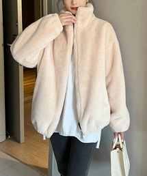 エコファー ビッグシルエットブルゾン