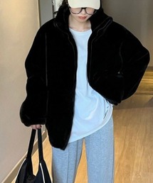 エコファー ビッグシルエットブルゾン