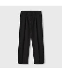 LEMAIN SECOND（リメインセカンド）の「ONE-TUCK SEMI WIDE HIDDEN BANDING SLACKS [BLACK]（スラックス）」