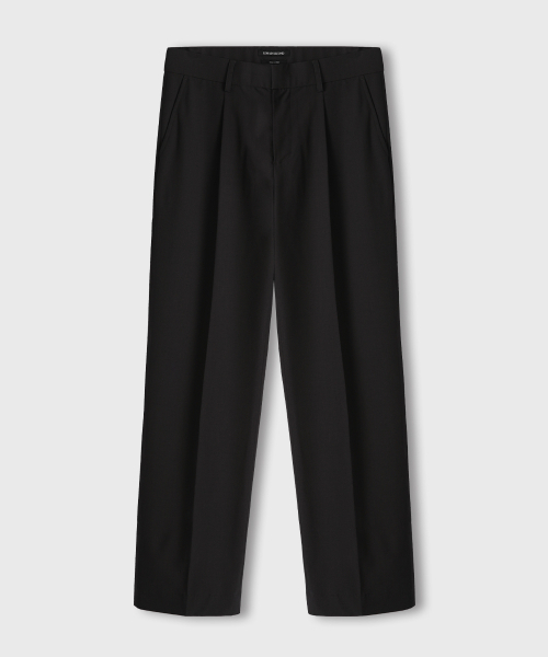LEMAIN SECOND（リメインセカンド）の「ONE-TUCK SEMI WIDE HIDDEN BANDING SLACKS [BLACK]（スラックス・メンズ・その他・LARGE/X-LARGE/XX-LARGE/XXX-LARGE/SMALL/MEDIUM）」の4枚目の写真