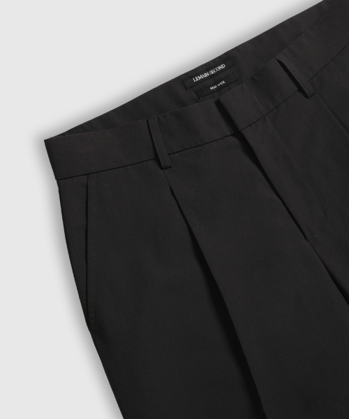 LEMAIN SECOND（リメインセカンド）の「ONE-TUCK SEMI WIDE HIDDEN BANDING SLACKS [BLACK]（スラックス・メンズ・その他・LARGE/X-LARGE/XX-LARGE/XXX-LARGE/SMALL/MEDIUM）」の6枚目の写真